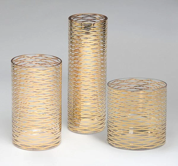 metallglanz bei interior design vasen aus vergoldetem glas