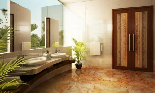 modern elegant badezimmer bilder cool design pflanzen schrank