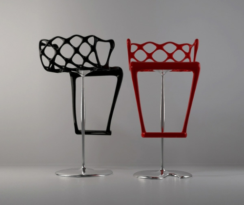 Barhocker Designs mit Lehnen schwarz rot innovativ