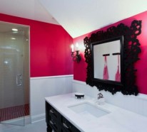 In Farbe gebadet: elegante Ideen für rosa Badezimmer Designs