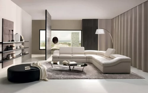 modernes wohnzimmer design sofa stehlampe couchtisch