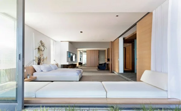 opulente moderne residenz weiß schlafzimmer