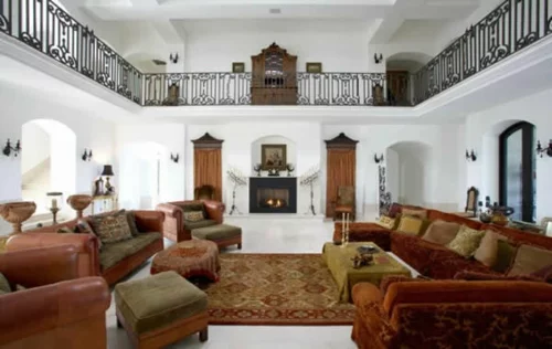 orientalisch teporientalisch teppich akzente sofas geländer obergeschoss
