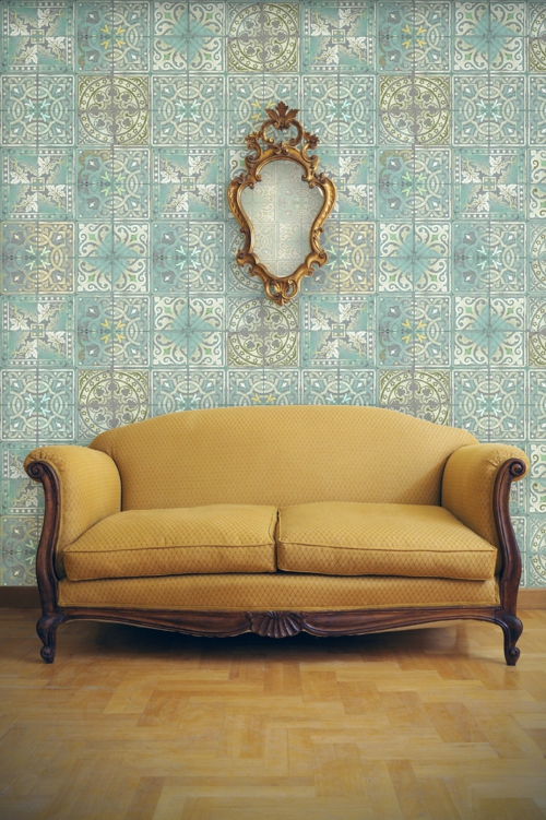  patchwork fliesen designs sofa braun nuance klassisch