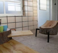 Recycelten Stumpf im Interior Design und Dekoration verwenden  – Kreative Ideen von der Natur inspiriert