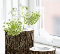 Recycelten Stumpf im Interior Design und Dekoration verwenden  – Kreative Ideen von der Natur inspiriert
