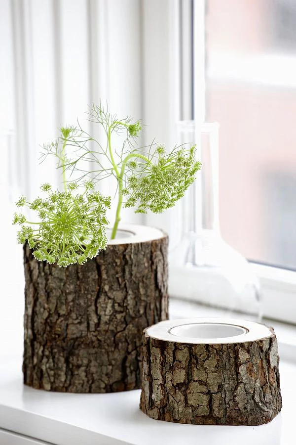 recycelten stumpf im interior design und dekoration vasen