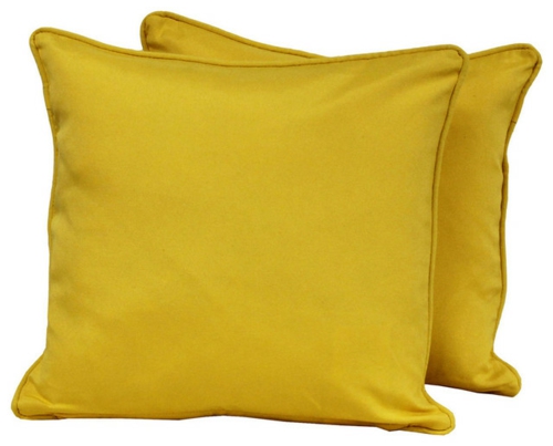 schicke deko ideen fürs wohnzimmer gelb samt