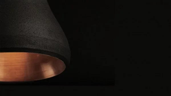 schwarze goldene lampe hängend design oberfläche
