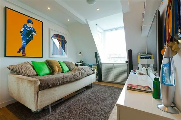 loftwohnung in schweden elegant sofa bequem