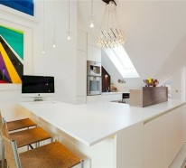 Schwedisches Loft Apartment – elegantes Interior Design besticht durch die atemberaubende Aussicht auf die Stadt