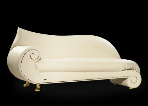 schöne attraktive couch designs leder schmutzigweiß beine