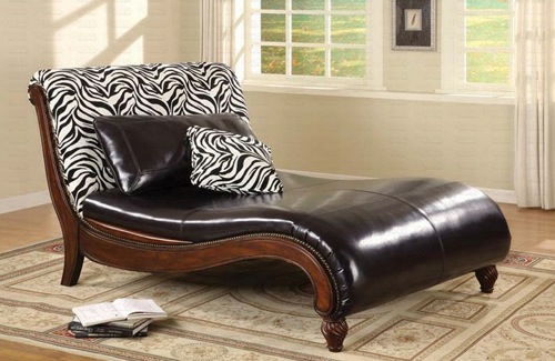 attraktive couch designs leder zebrastreifen kopflehne holz