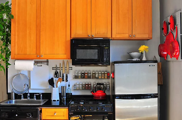 schöne design ideen für kleine küchen holz küchengeräte