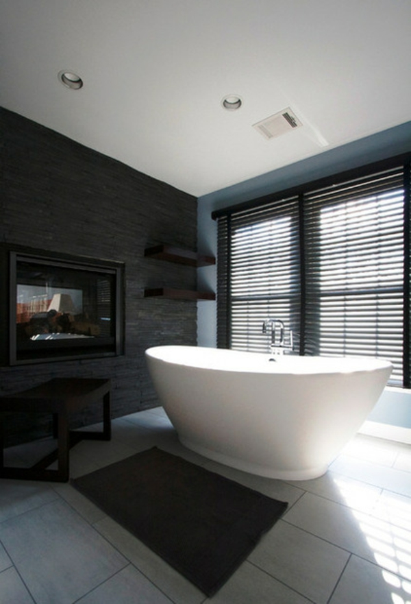 spa badewanne zu hause minimalistisches design