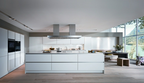 spülen für die küche weiß einrichtung minimalistisch modern kücheninsel