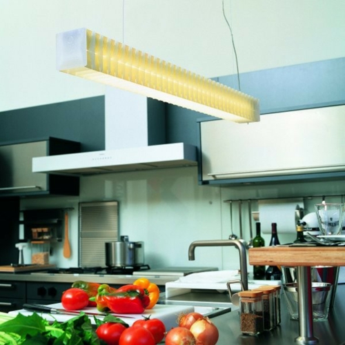 tipps für die beleuchtung gelbe hängelampe für ihre küche