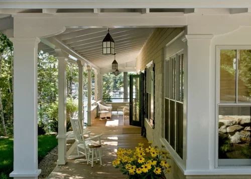 traditionelle veranda interior design im landhausstil einrichten
