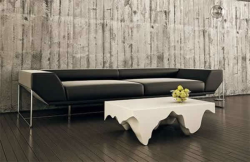 trendy eigenartige kaffeetische dunkel sofa leder weiß