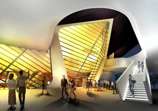 ultra moderne und innovative architektur verglasung viel licht