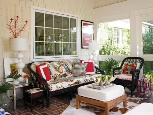 veranda design holz sofa sessel polyrattan schwarz