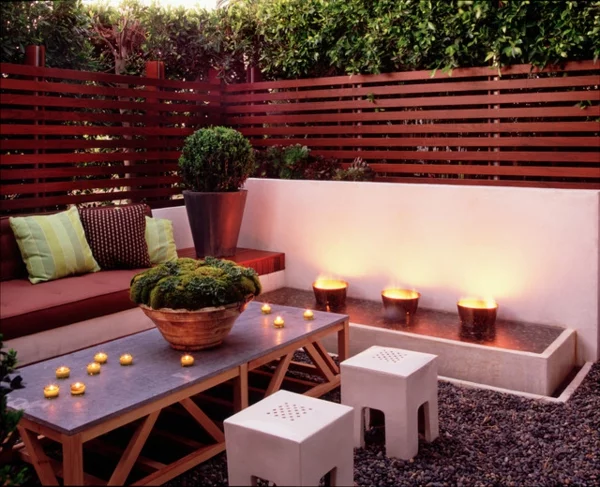 veranda party im sommer minimalistische romantik viele teelichter