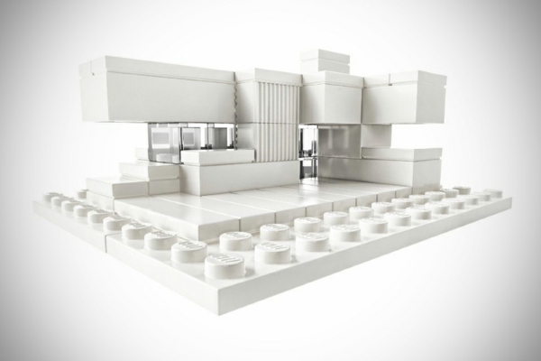 Architektur Studio Set von LEGO spiel konstruktion weiß oberflächen