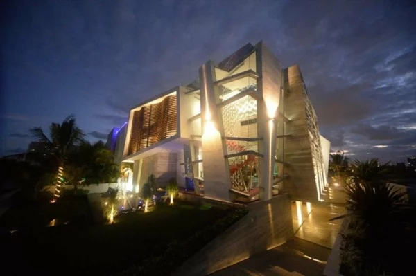 Avantgardistisches Haus Projekt beleuchtung originell architektur