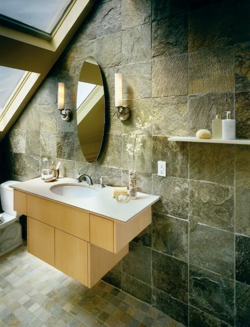 Badezimmer-Designs-im-asiatischen-Stil-unterschrank-waschbecken-oval-spiegel