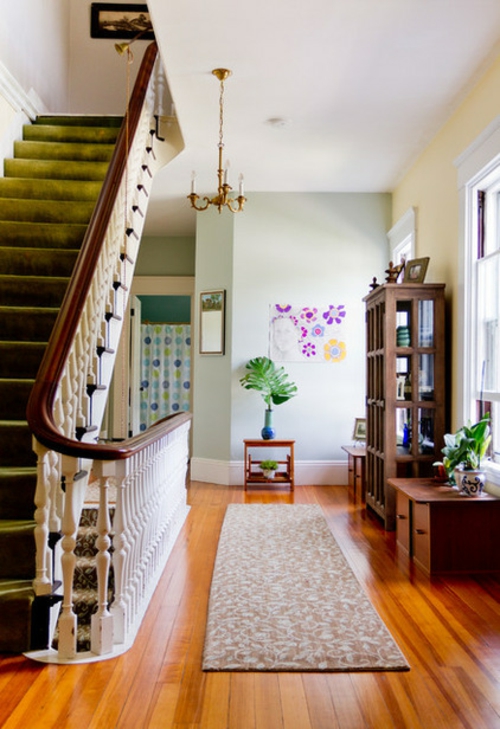 Interior Design mit Individualität konzipiert eklektisch treppe geländer nebentisch