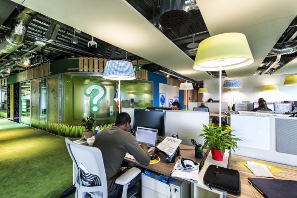 Das neue Google Campus Management büro lebhaft interior