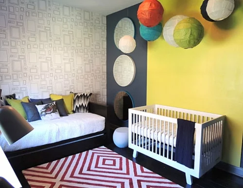 Deko Ideen fürs Gästezimmer babyzimmer dekorativ ball