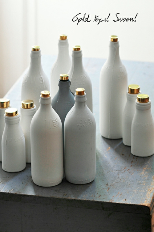 Dekorative Figuren aus Keramik flaschen