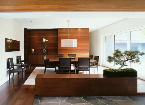 Der Bonsai Baum im Interior Design holz einrichtung wohnzimmer