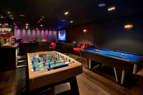 30 Trendy Ideen für Designer Spielraum mit Billard