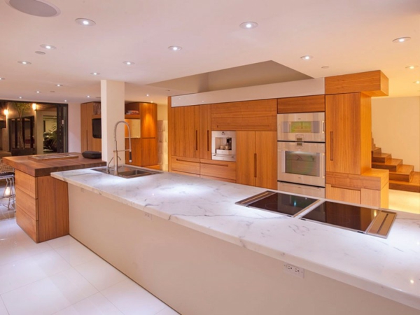 Eine herrliche Residenz marmor granit arbeitsplatte küche