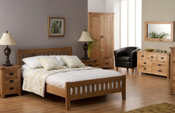 Holzmöbel ein schönes Schlafzimmer Design bett