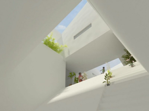 Häuser mit erstaunlichen Zimmerdecke Designs  minimalistisch dachfenster 