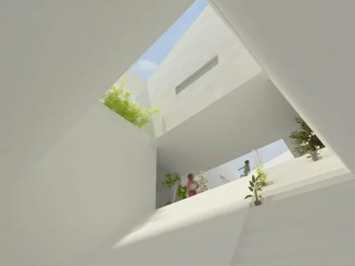 Häuser mit erstaunlichen Zimmerdecke Designs  minimalistisch dachfenster 