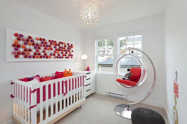 Kinderzimmer Einrichtung mit skurrilem Stil babybett schaukel
