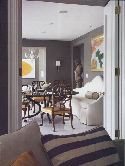 Kombination von Interieur Stilen esszimmer sofa weiß klassisch