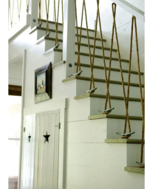 Seil Dekoration passt zu jedem Raum treppe geländer originell