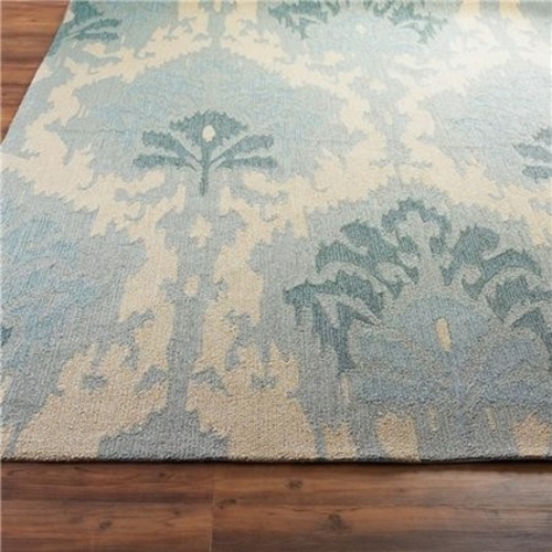 Teppich Designs für den Außenbereich rauten exotische muster pastell