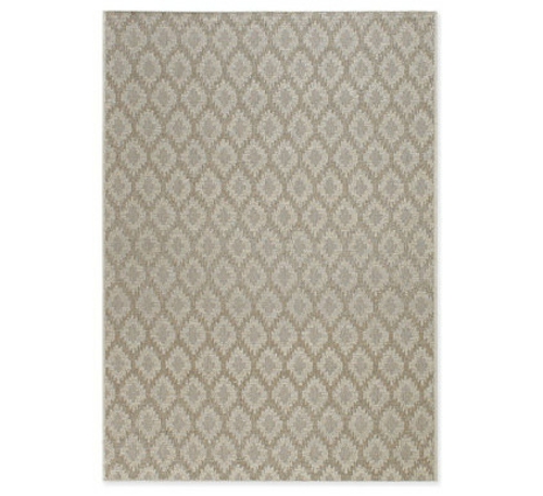 Teppich Designs für den Außenbereich rauten muster neutral palette