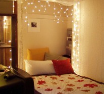 15 coole Deko Ideen für Weihnachtsbeleuchtung im Schlafzimmer
