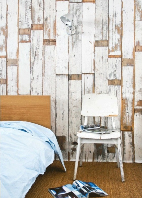 coole Grunge Interior Designs schlafzimmer stuhl weiß abgenutzt platten