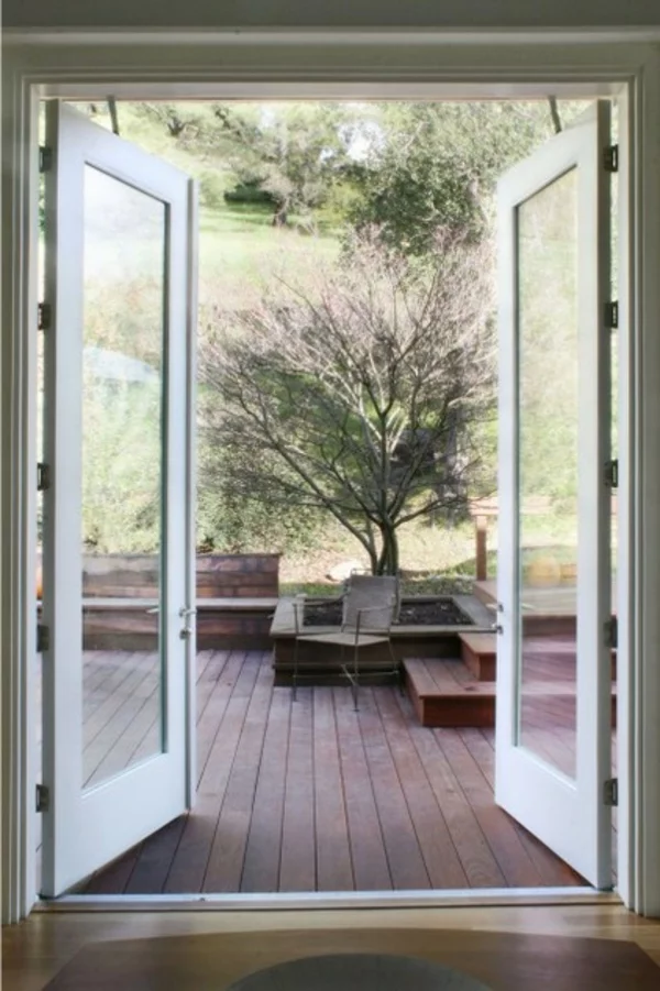 die richtige glastür für ihre veranda schlicht und symmetrisch