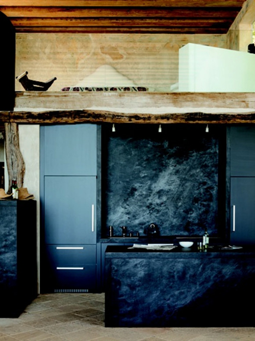 dunkel küche kühlschrank spüle unterschrank arbeitsplatte grunge stil