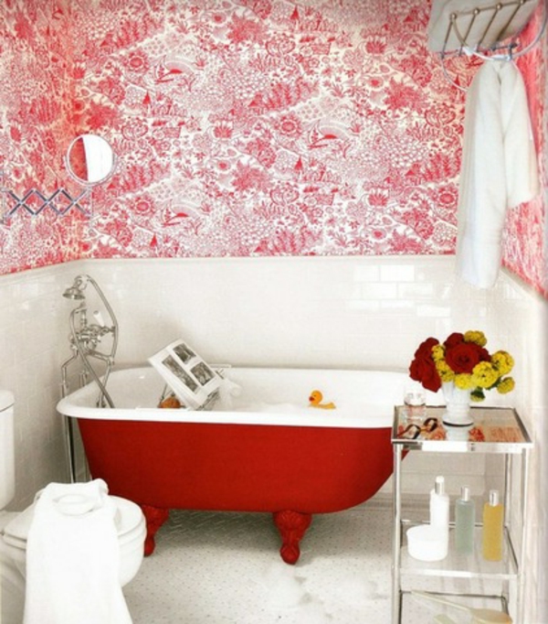 Gestaltung mit Farbe: Wann sollte man Rot im Badezimmer benutzen?