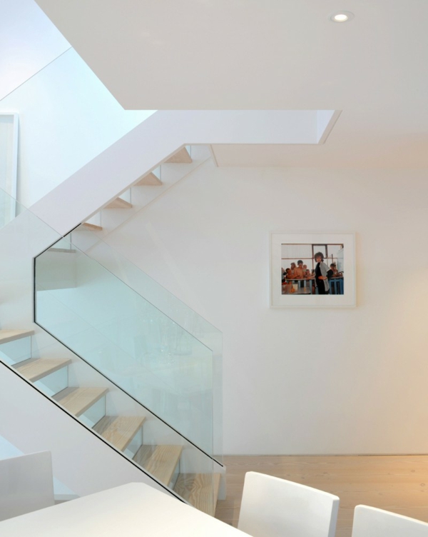 interior im skandinavischen stil minimalistisches treppenhaus